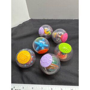 Fisher-Price Roll-A-Rounds Baby Sensory Toys Set Of 6 Interactive Developmental